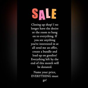 Closet Clear Out - Make an Offer